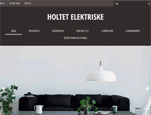 Tablet Screenshot of holtetelektriske.no